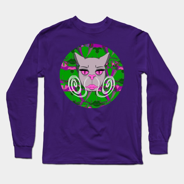 Smokin’ Kitty Long Sleeve T-Shirt by Atomic Lunchbox